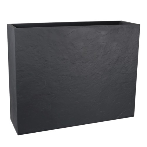 Jardinière Muret LOFT XL VOLCANIA Décor Pierre - anthracite
