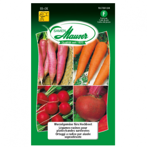 Légumes racines pour le lit surélevé